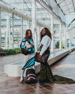 SHARKS AND SKULLS SAVVY CROSSBODY><noscript><img width=