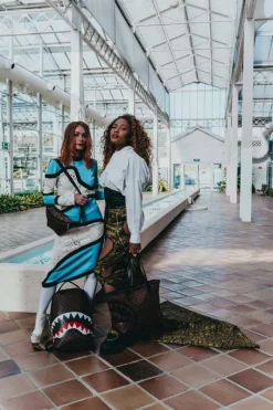 SHARKS AND SKULLS SAVVY CROSSBODY><noscript><img width=