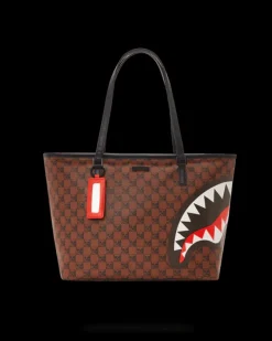 SHARKS AND SKULLS TOTE>SPRAYGROUND Discount