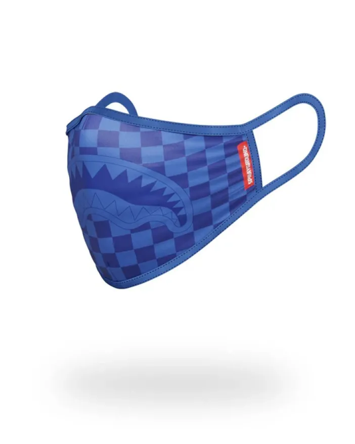 SHARKS IN PARIS (BLUE) FORM-FITTING MASK>SPRAYGROUND Clearance