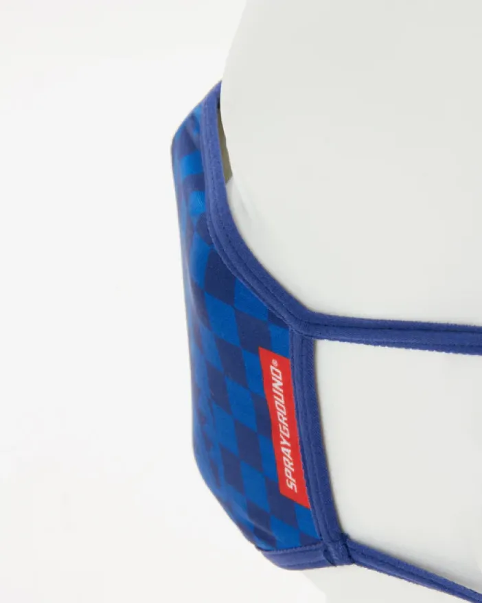 SHARKS IN PARIS (BLUE) FORM-FITTING MASK>SPRAYGROUND Clearance
