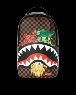 SHARKS IN PARIS CHARACTERS SNEAKIN BACKPACK (DLXV)>SPRAYGROUND