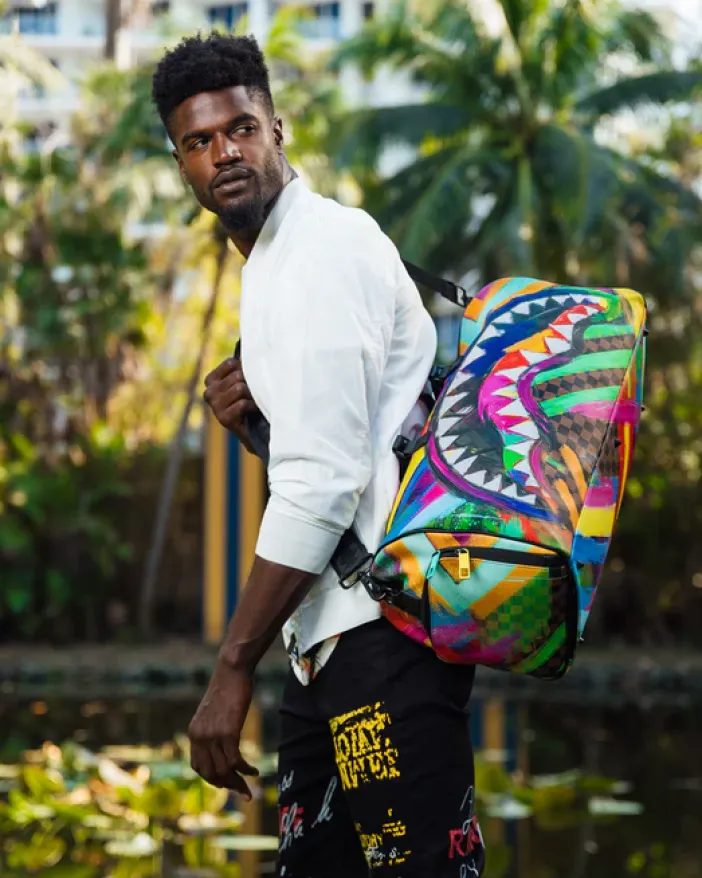 SHARKS IN PARIS CITY STREAKS DUFFLE>SPRAYGROUND Hot