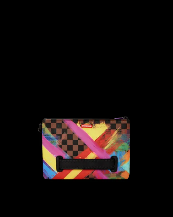 SHARKS IN PARIS CITY STREAKS CROSSOVER CLUTCH>SPRAYGROUND New