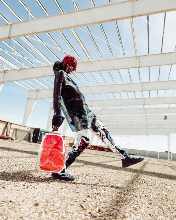 SHARKS IN PARIS CLARITY BACKPACK>SPRAYGROUND Clearance