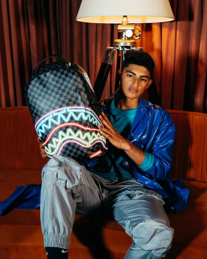 SHARKS IN PARIS GLOW BACKPACK (DLXV)>SPRAYGROUND Clearance