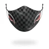 SHARKS IN PARIS (GRAY) VEGAN LEATHER FACE MASK>SPRAYGROUND Clearance