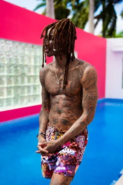 SHARKS IN PARIS JETSKI SWIM TRUNKS><noscript><img width=