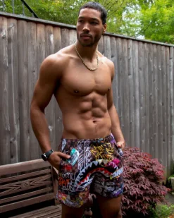 SHARKS IN PARIS JETSKI SWIM TRUNKS><noscript><img width=