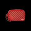 SHARKS IN PARIS RED TOILETRY AKA MONEY BAGS>SPRAYGROUND Clearance