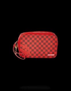 SHARKS IN PARIS RED TOILETRY AKA MONEY BAGS>SPRAYGROUND Clearance