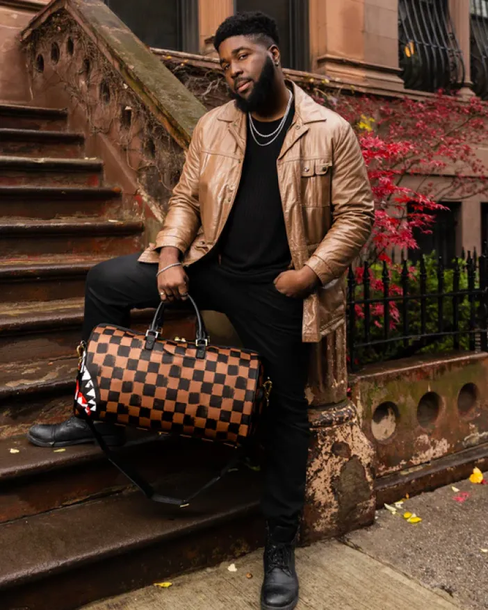 SHARKS IN PARIS VANQUISH DUFFLE>SPRAYGROUND