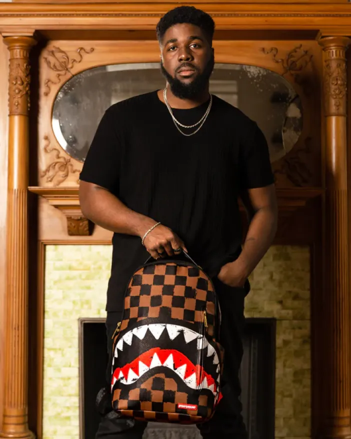 SHARKS IN PARIS VANQUISH BACKPACK (DLXV)>SPRAYGROUND Outlet