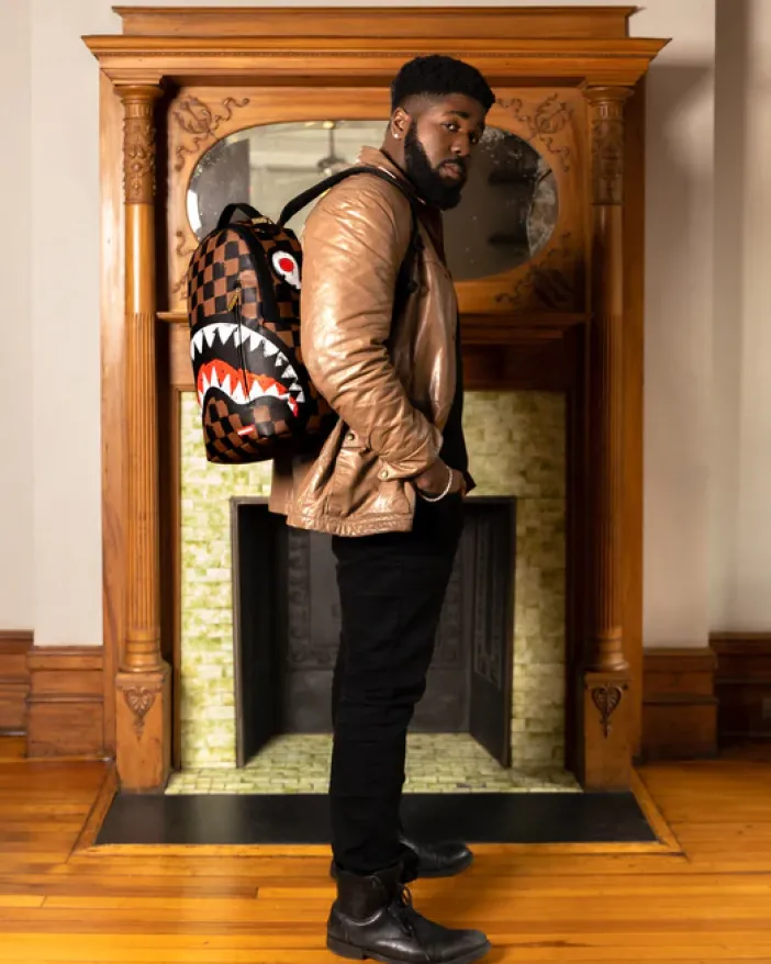 SHARKS IN PARIS VANQUISH BACKPACK (DLXV)>SPRAYGROUND Outlet