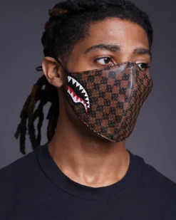 SHARKS IN PARIS VEGAN LEATHER FACE MASK><noscript><img width=