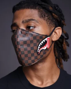 SHARKS IN PARIS VEGAN LEATHER FACE MASK><noscript><img width=