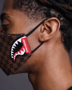 SHARKS IN PARIS VEGAN LEATHER FACE MASK><noscript><img width=