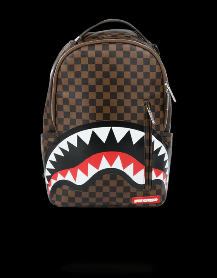 SLEEK SHARKS IN PARIS (BROWN)>SPRAYGROUND New