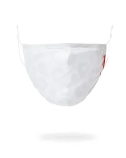 SNOW LEOPARD POLYESTER FACE MASK>SPRAYGROUND