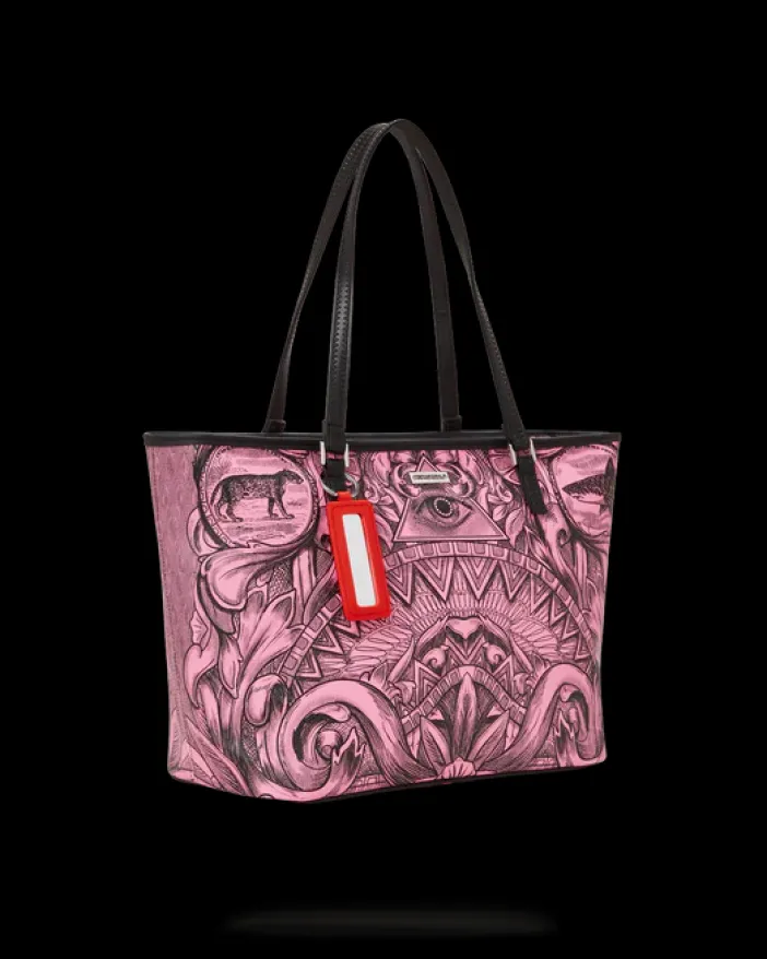SOCIETY OF SHARKS TOTE>SPRAYGROUND