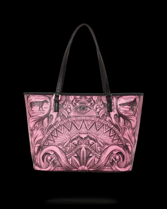 SOCIETY OF SHARKS TOTE>SPRAYGROUND