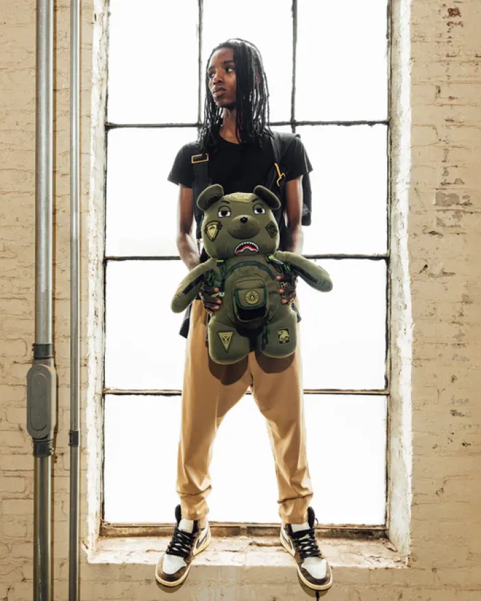 SPECIAL OPS FULL THROTTLE MONEYBEAR TEDDYBEAR BACKPACK>SPRAYGROUND Clearance