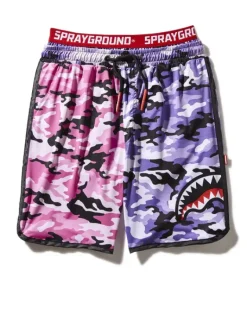 SPLIT CAMO CORTO SWIM TRUNKS>SPRAYGROUND Sale