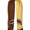 SPLIT CHECKERED SHARK SCARF>SPRAYGROUND New