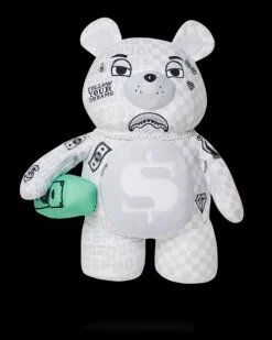 SPLIT THE CHECK (PEARL) MONEYBEAR TEDDYBEAR BACKPACK>SPRAYGROUND
