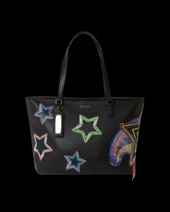 STAR RACER A.I.7 SANDFLOWER COLLAB BEADED TOTE>SPRAYGROUND Hot