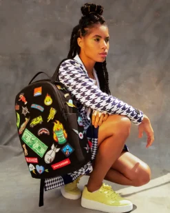 THE 32 REMOVABLE PATCHES VELCRO BACKPACK><noscript><img width=