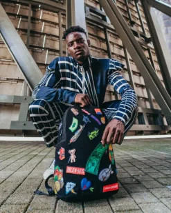 THE 32 REMOVABLE PATCHES VELCRO BACKPACK>SPRAYGROUND Discount