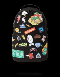 THE 32 REMOVABLE PATCHES VELCRO BACKPACK><noscript><img width=
