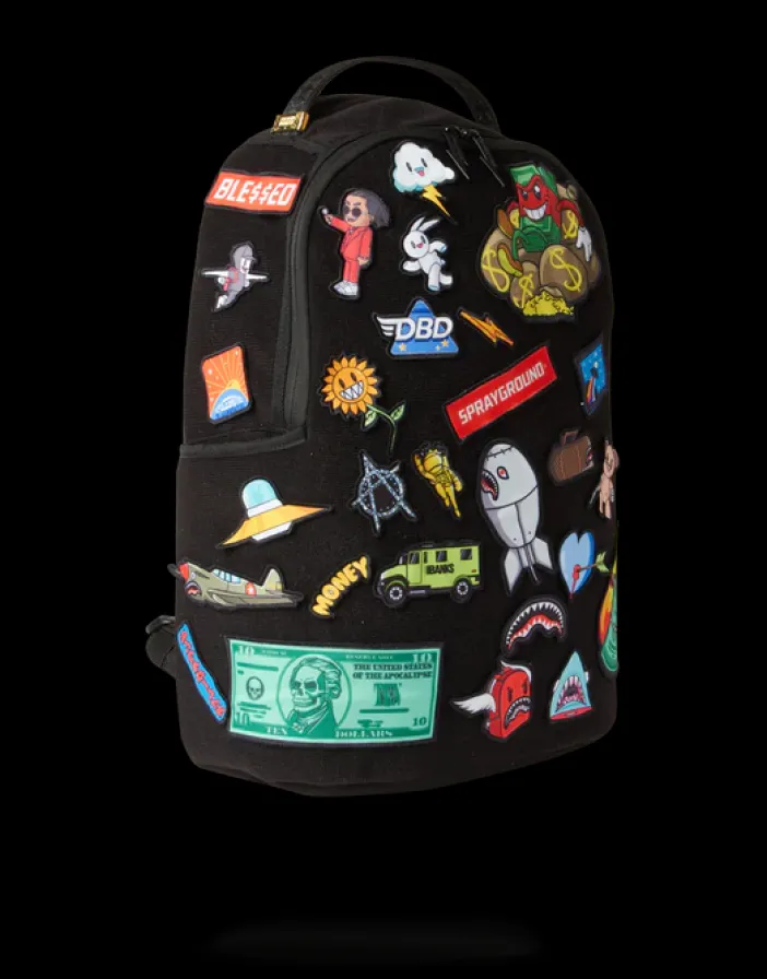 THE 32 REMOVABLE PATCHES VELCRO BACKPACK>SPRAYGROUND Discount