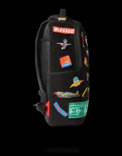 THE 32 REMOVABLE PATCHES VELCRO BACKPACK><noscript><img width=