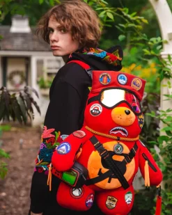 THE GLOBAL EXPEDITION MONEYBEAR TEDDYBEAR BACKPACK><noscript><img width=