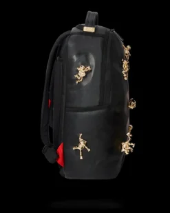 THE LOST IN SPACE BACKPACK (10 3D GOLD METAL ASTRONAUTS)><noscript><img width=