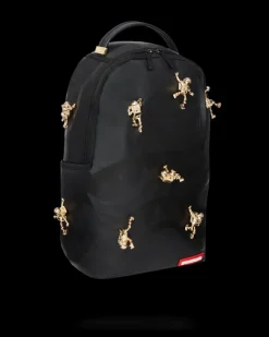THE LOST IN SPACE BACKPACK (10 3D GOLD METAL ASTRONAUTS)><noscript><img width=