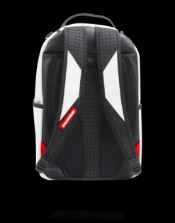 THE DIY WHITE BACKPACK (VEGAN LEATHER u0026 INNER MONEY LINING) u0026 MARKERS INCLUDED><noscript><img width=