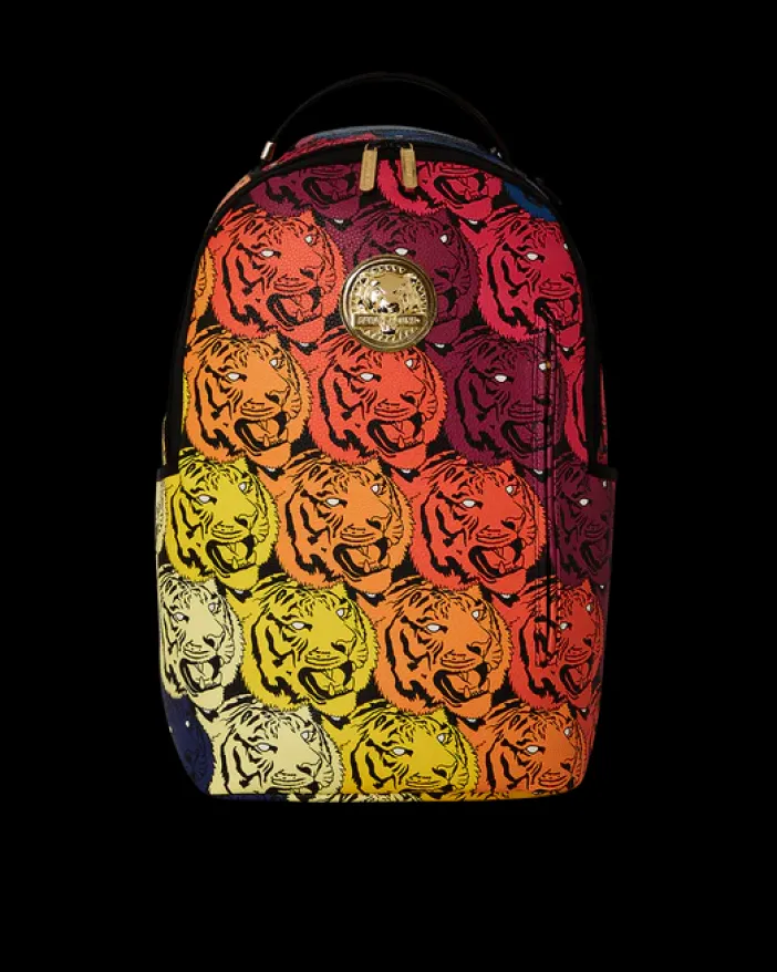 TIGER ROAR GOLD PLATED BACKPACK>SPRAYGROUND