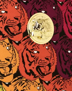 TIGER ROAR GOLD PLATED BACKPACK><noscript><img width=
