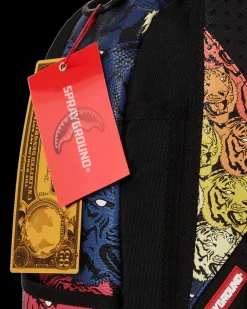 TIGER ROAR GOLD PLATED BACKPACK><noscript><img width=