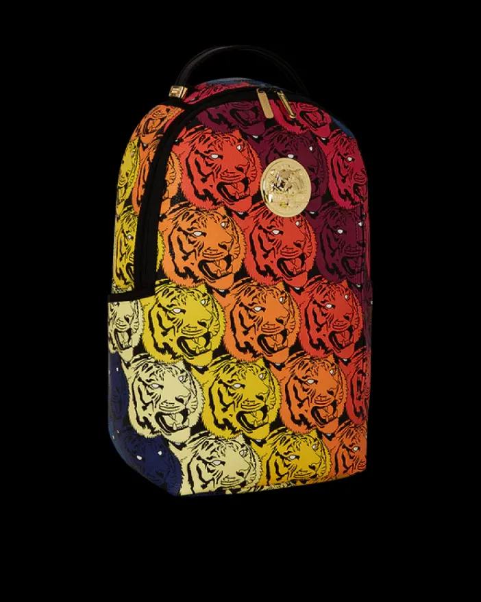 TIGER ROAR GOLD PLATED BACKPACK>SPRAYGROUND