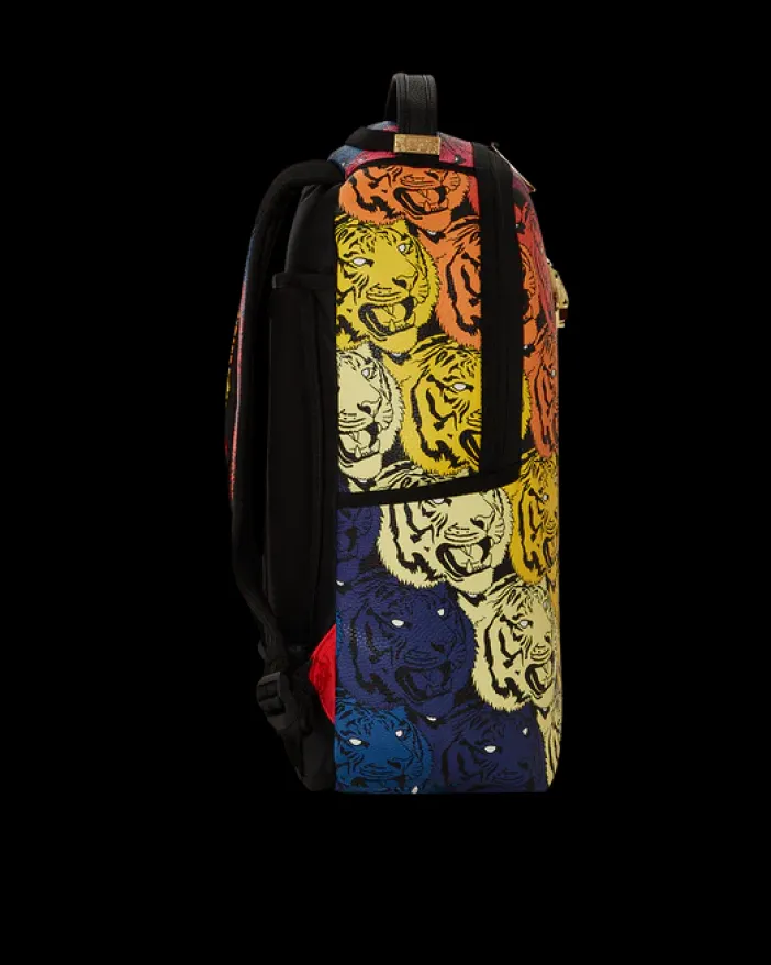 TIGER ROAR GOLD PLATED BACKPACK>SPRAYGROUND
