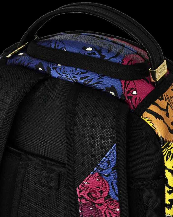 TIGER ROAR GOLD PLATED BACKPACK>SPRAYGROUND