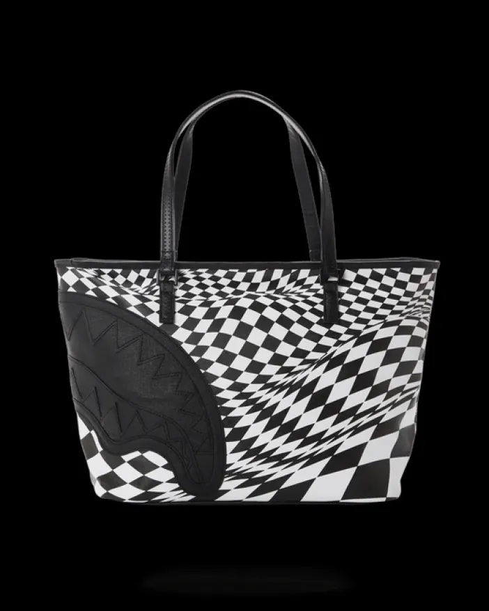 TRIPPY CHECK TOTE>SPRAYGROUND