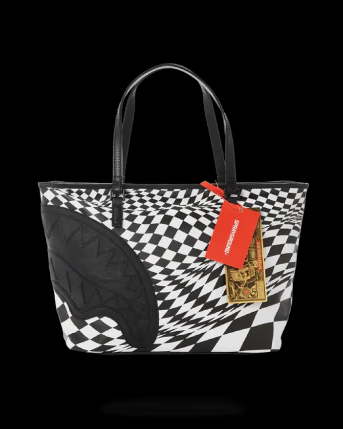 TRIPPY CHECK TOTE>SPRAYGROUND