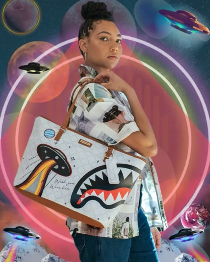 UFO FLYING COLORS TOTE>SPRAYGROUND New