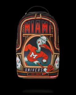 UNIVERSITY OF MIAMI BACKPACK (DLXR)>SPRAYGROUND