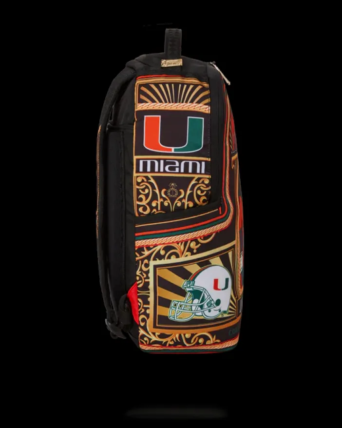 UNIVERSITY OF MIAMI BACKPACK (DLXR)>SPRAYGROUND